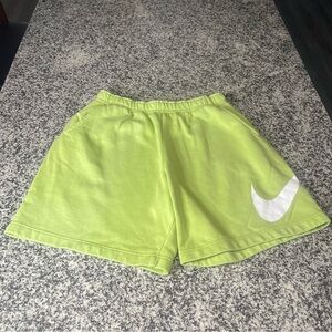 Nike NSW Club Fleece Club Shorts Green Mens Size XL Lounge Comfy Stretch